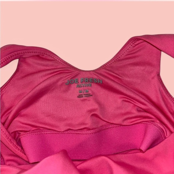 Joe Fresh Pink Crop Top Active - Picture 3 of 3